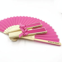 Cargar imagen en el visor de la galería, Abanicos de colores personalizables para bodas y celebraciones