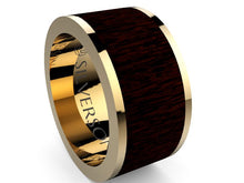 Cargar imagen en el visor de la galería, Anillo de oro y madera modelo Jadarum