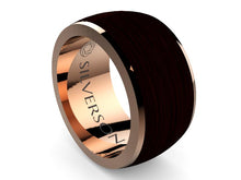 Cargar imagen en el visor de la galería, Anillo de oro y madera modelo Radaj
