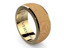Cargar imagen en el visor de la galería, Anillo de oro y madera modelo Radaj