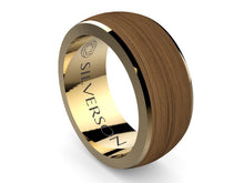 Cargar imagen en el visor de la galería, Anillo de oro y madera modelo Radaj