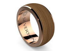 Cargar imagen en el visor de la galería, Anillo de oro y madera modelo Radaj