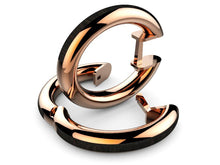 Cargar imagen en el visor de la galería, Pendientes tipo criolla de oro y madera modelo Domaur