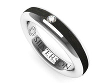 Cargar imagen en el visor de la galería, Anillo de pedida de madera y oro con brillantes Domaur