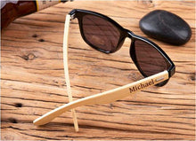 Load image into Gallery viewer, Custom Bamboo Wood Temple Glasses