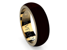 Cargar imagen en el visor de la galería, Anillo de oro y madera modelo Dijïn