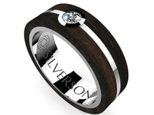 Cargar imagen en el visor de la galería, Anillo de oro y madera en dos tonos modelo Kakua