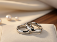 Cargar imagen en el visor de la galería, Alianza de plata modelo Domei Silver
