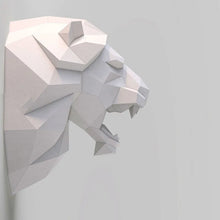 Charger l&#39;image dans la galerie, Cabeza de león decorativa de papel craft
