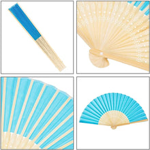 Cargar imagen en el visor de la galería, Abanicos de colores personalizables para bodas y celebraciones
