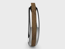 Load and play video in Gallery viewer, Wedding ring of wood and silver model Domei

