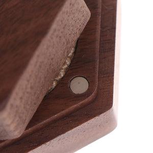 Wooden box for hexagonal rings