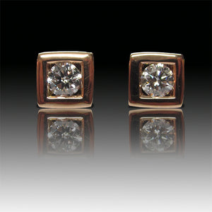 Pendientes de oro y diamantes modelo Horus