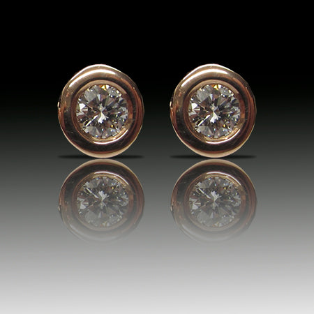 Pendientes de oro y diamantes modelo Horus