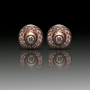 Boucles d'oreilles en or et diamants modèle Sabaku