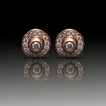 Pendientes de oro y diamantes modelo Sabaku