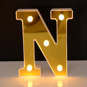 Letras con luces para decoración de espacios