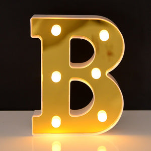 Letras con luces para decoración de espacios