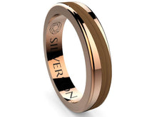 Load image into Gallery viewer, Wedding ring of wood and gold model Legance 79
