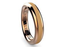 Load image into Gallery viewer, Wedding ring of gold and wood model Domaur
