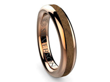 Load image into Gallery viewer, Wedding ring of gold and wood model Domaur
