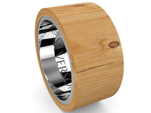 Cargar imagen en el visor de la galería, Anillo de madera y plata modelo Ziyad
