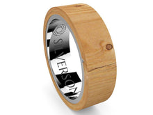 Load image into Gallery viewer, Ziyad model wood and silver ring
