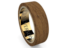 Load image into Gallery viewer, Ziyaud model gold and wood ring
