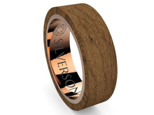 Load image into Gallery viewer, Ziyaud model gold and wood ring
