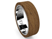 Load image into Gallery viewer, Ziyad model wood and silver ring
