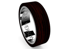 Load image into Gallery viewer, Ziyad model wood and silver ring
