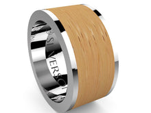 Load image into Gallery viewer, Jadarum model gold and wood ring
