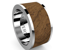 Load image into Gallery viewer, Jadar model wood and silver ring
