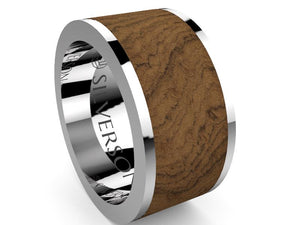 Jadar model wood and silver ring