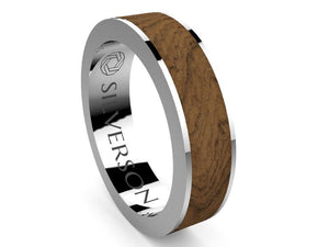 Jadar model wood and silver ring