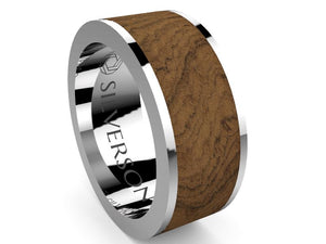 Jadar model wood and silver ring