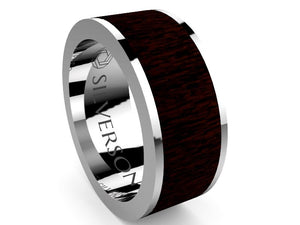 Jadar model wood and silver ring