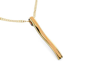 Domaur model gold and wood pendant