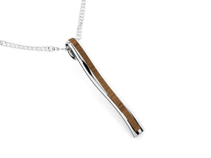 Domaur model gold and wood pendant