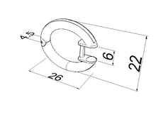 Cargar imagen en el visor de la galería, Pendientes tipo criolla de madera y plata modelo Domei
