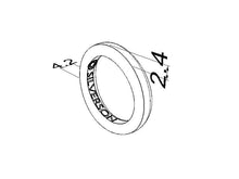 Load image into Gallery viewer, Wedding ring of wood and gold model Legance 79
