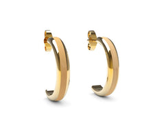 Load image into Gallery viewer, Domaur model gold and wood earrings
