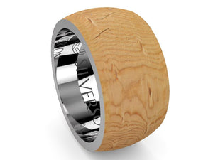 Dijïn model gold and wood ring