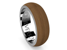 Load image into Gallery viewer, Dijïn model gold and wood ring
