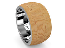 Cargar imagen en el visor de la galería, Anillo de madera y plata modelo Frugg
