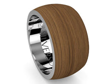 Load image into Gallery viewer, Wood and silver ring model Frugg
