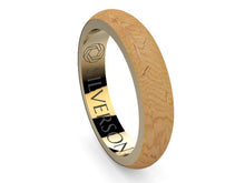 Load image into Gallery viewer, Dijïn model gold and wood ring
