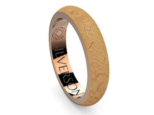 Load image into Gallery viewer, Dijïn model gold and wood ring
