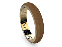 Load image into Gallery viewer, Dijïn model gold and wood ring
