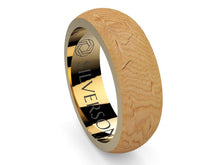 Load image into Gallery viewer, Dijïn model gold and wood ring
